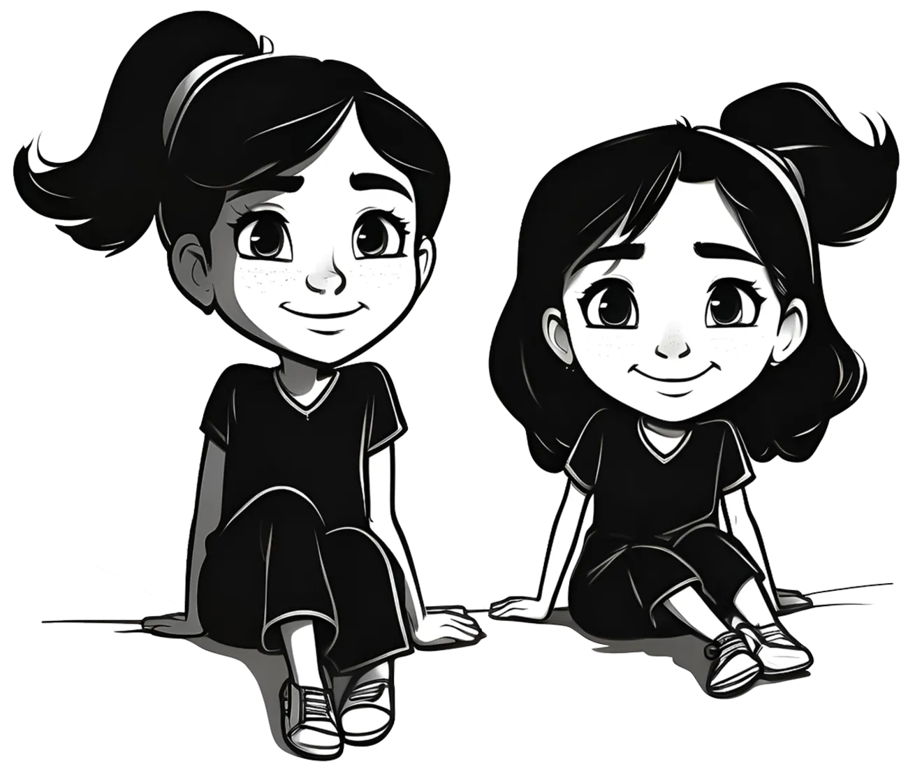 Cartoon depicting Rose Gold Theme Sleepover